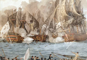 Naval Battle Fought on 12 April 1782 Near Guadeloupe (Battle of the Saintes)